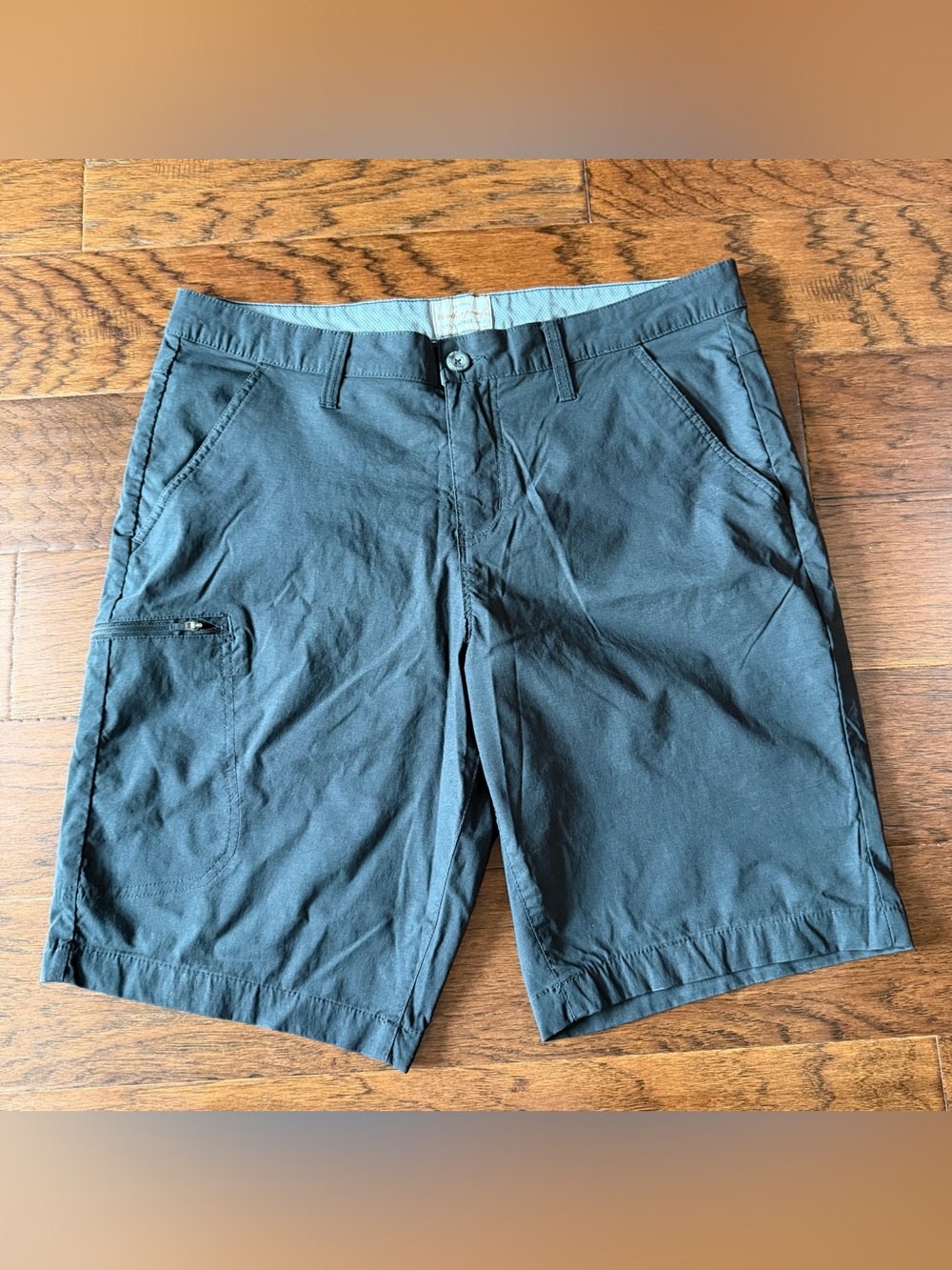 Weatherproof Vintage Shorts Men 34 Black Regular Fit Nylon Stretch Perfomance